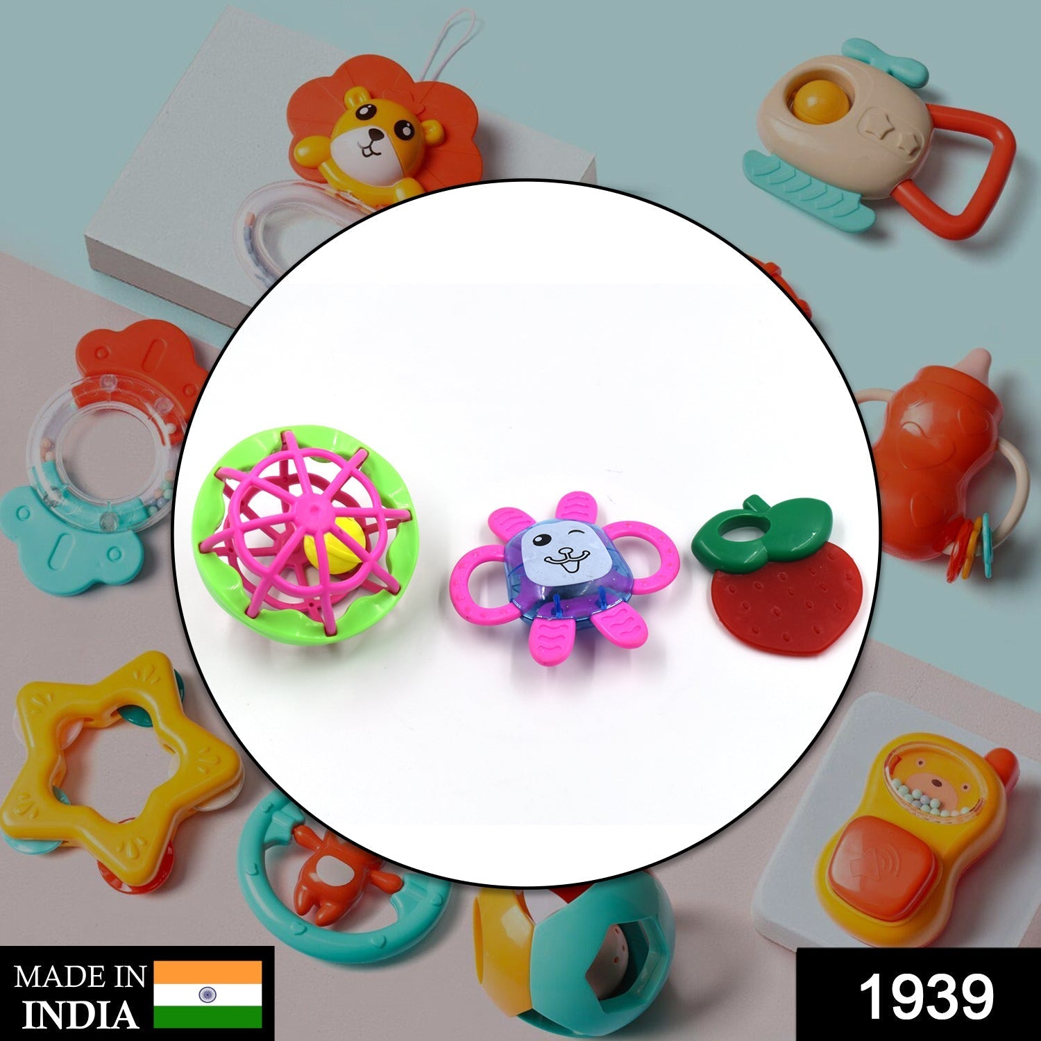 1939 AT39 3Pc Rattles Baby Toy and game for kids and babies for playing and enjoying purposes. 1939 AT39 3Pc Rattles Baby Toy and game for kids and babies for playing and enjoying purposes.